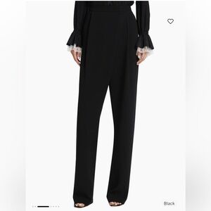 Cinq à Sept Juliet Wrap-Front Straight-Leg Trousers